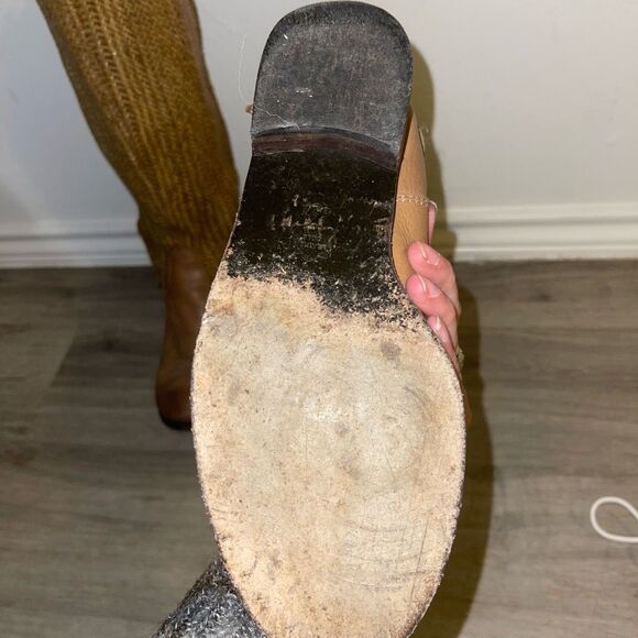 Anthropologie Schuler & Sons woven leather riding boots - Picture 9 of 9